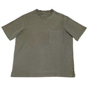 Everlane The Oversized Pocket Tee in Olive Green Size S